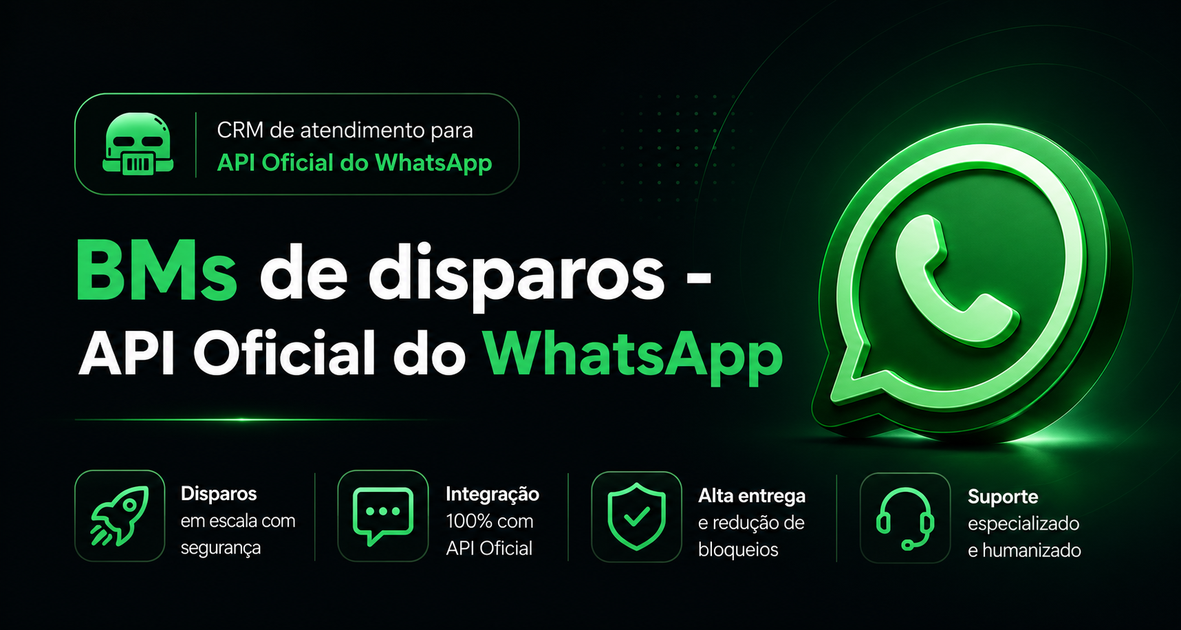 CRM de atendimento para API Oficial do WhatsApp
